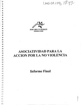 Informe Final: Asociatividad para la acción por la no violencia