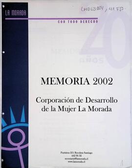 Memoria La Morada 2002