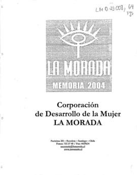 Memoria La Morada 2004