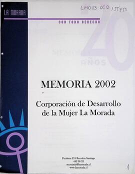 Memoria La Morada 2002