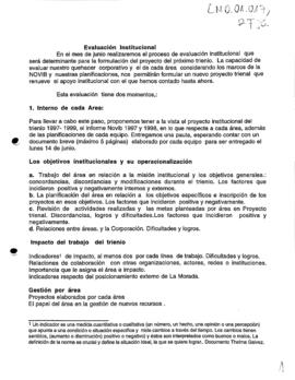 Evaluación Institucional