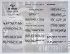 Tríptico Centro Clínico y de Investigación Eloísa Díaz