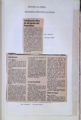 Recortes de prensa La Morada 1986 - 1988 - 13