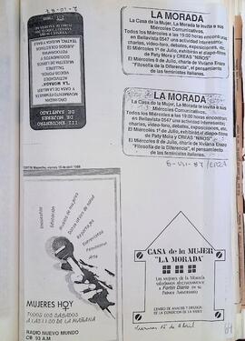 Recortes de prensa La Morada 1986 - 1988 - 87