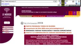 Capturas de pantalla página web 2004 - 6
