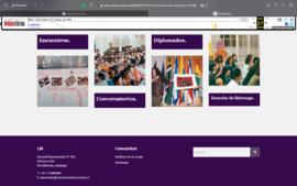 Capturas de pantalla página web 2018 - 19