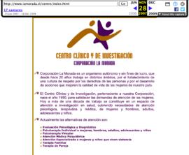 Capturas de pantalla página web 2006 - 7