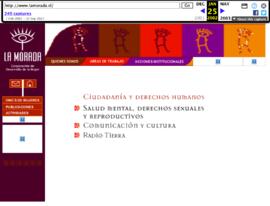 Capturas de pantalla página web 2001 2