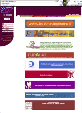 Capturas de pantalla página web 2008 - 2