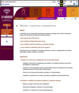 Capturas de pantalla página web 2001 9