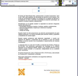 Capturas de pantalla página web 2004 - 9