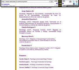 Capturas de pantalla página web 2006 - 11