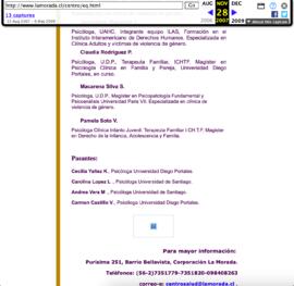 Capturas de pantalla página web 2006 - 12
