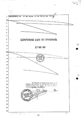 Repertorio Nº 19: Acta Texto Refundido de Estatutos Corporación de Desarrollo de la Mujer La Morada