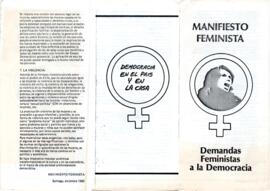 Manifiesto feminista: demandas feministas a la democracia